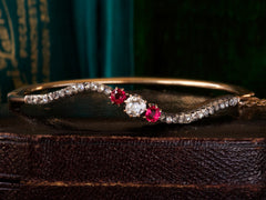 1890s Art Nouveau Diamond Bracelet