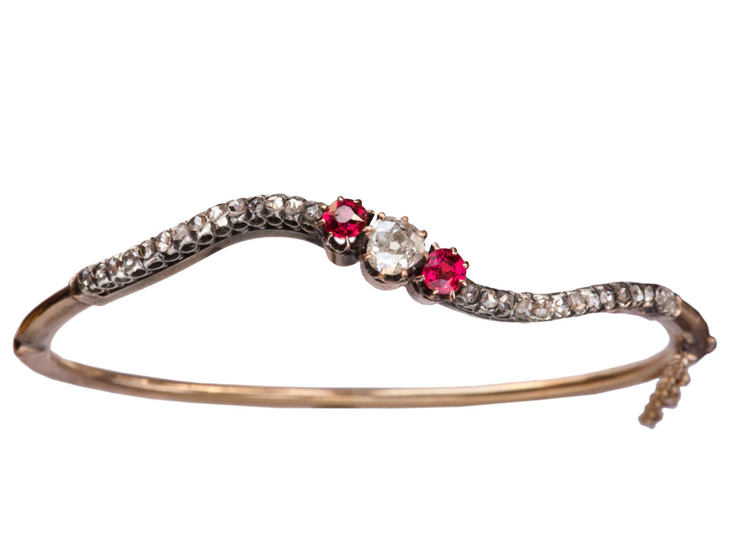 1890s Art Nouveau Bracelet (on white background)