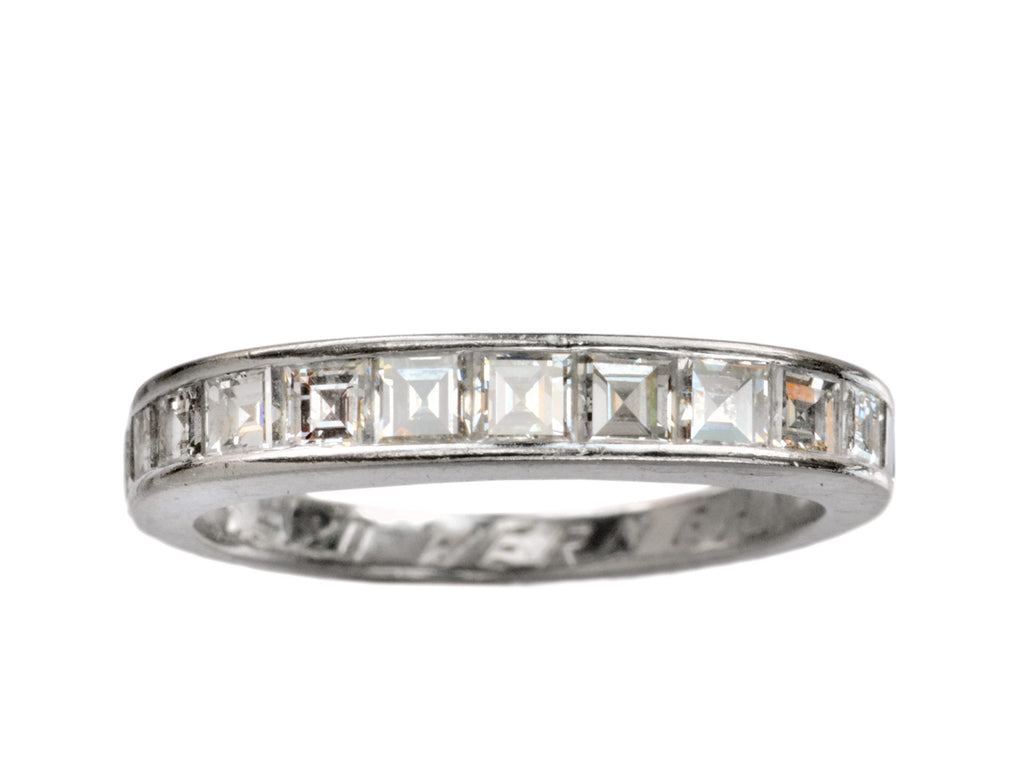 1980 Step Cut Diamond Band (on white background)