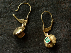 1970s Emerald Drop Earrings