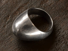 1980s Domed Sterling Ring (side view)