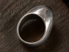 1980s Domed Sterling Ring (backside)