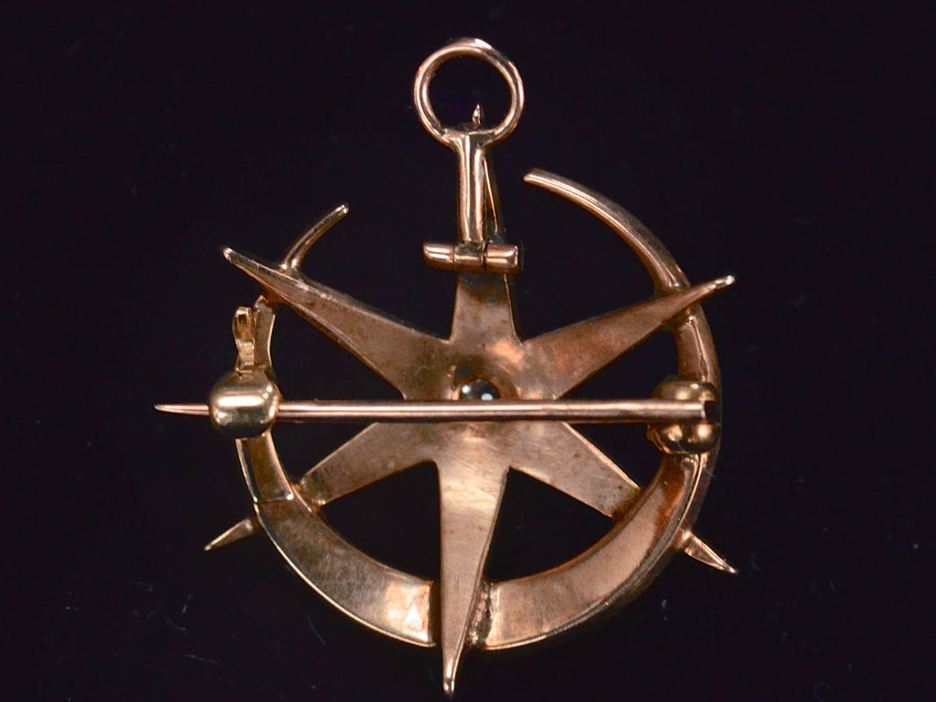 1890s Star & Crescent Pin/Pendant