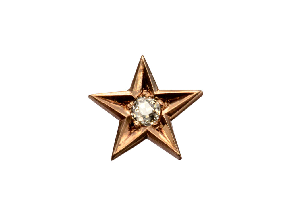1890s Diamond Star Stud (single) (on white background)