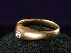 1890s Victorian Diamond Stirrup Ring