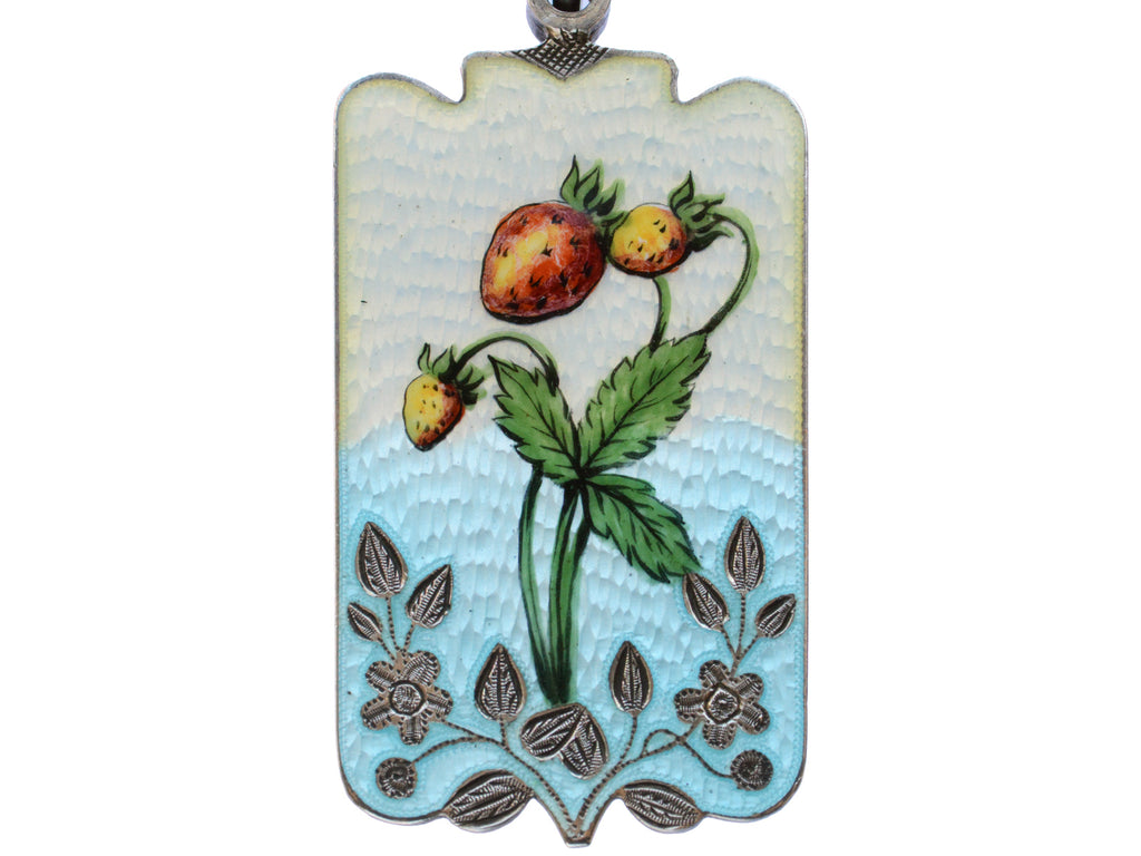 c1900 Strawberry Pendant (on white background)