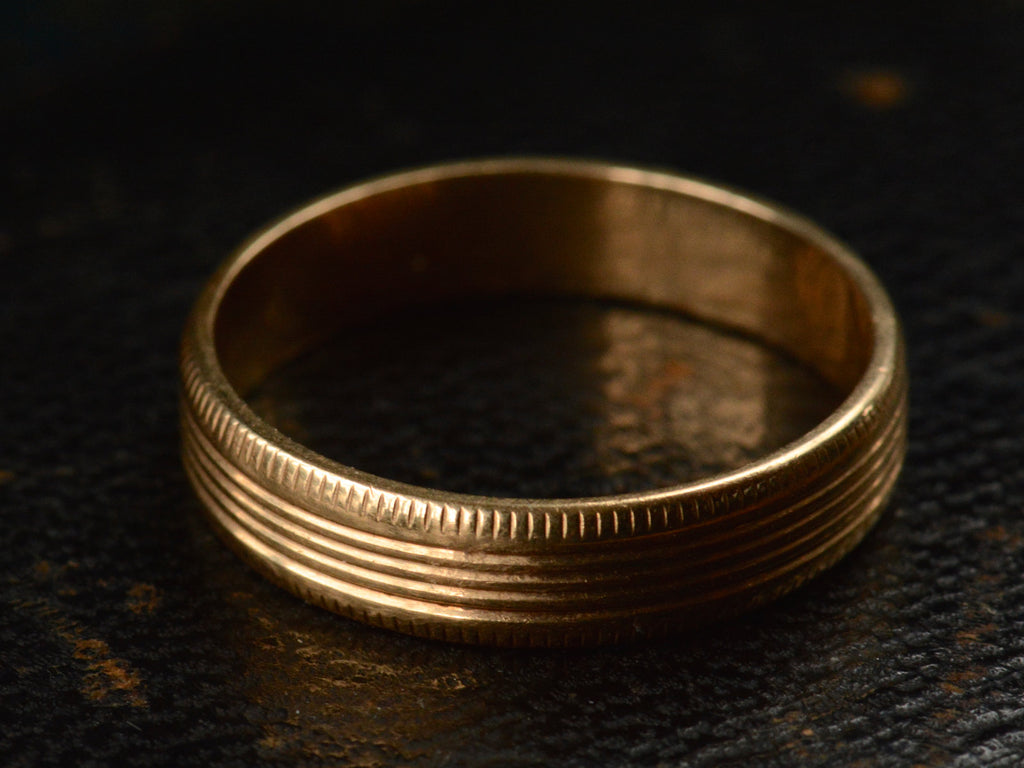 1940s Striped Wedding Band (detail)