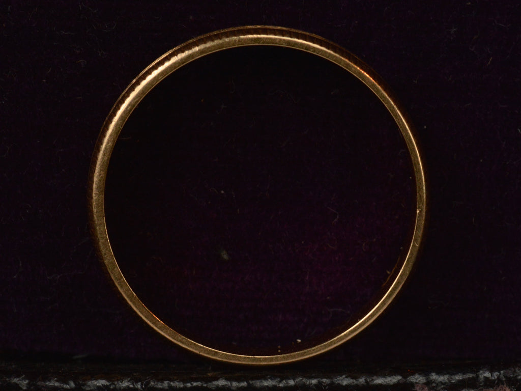 1940s Striped Wedding Band (profile view)