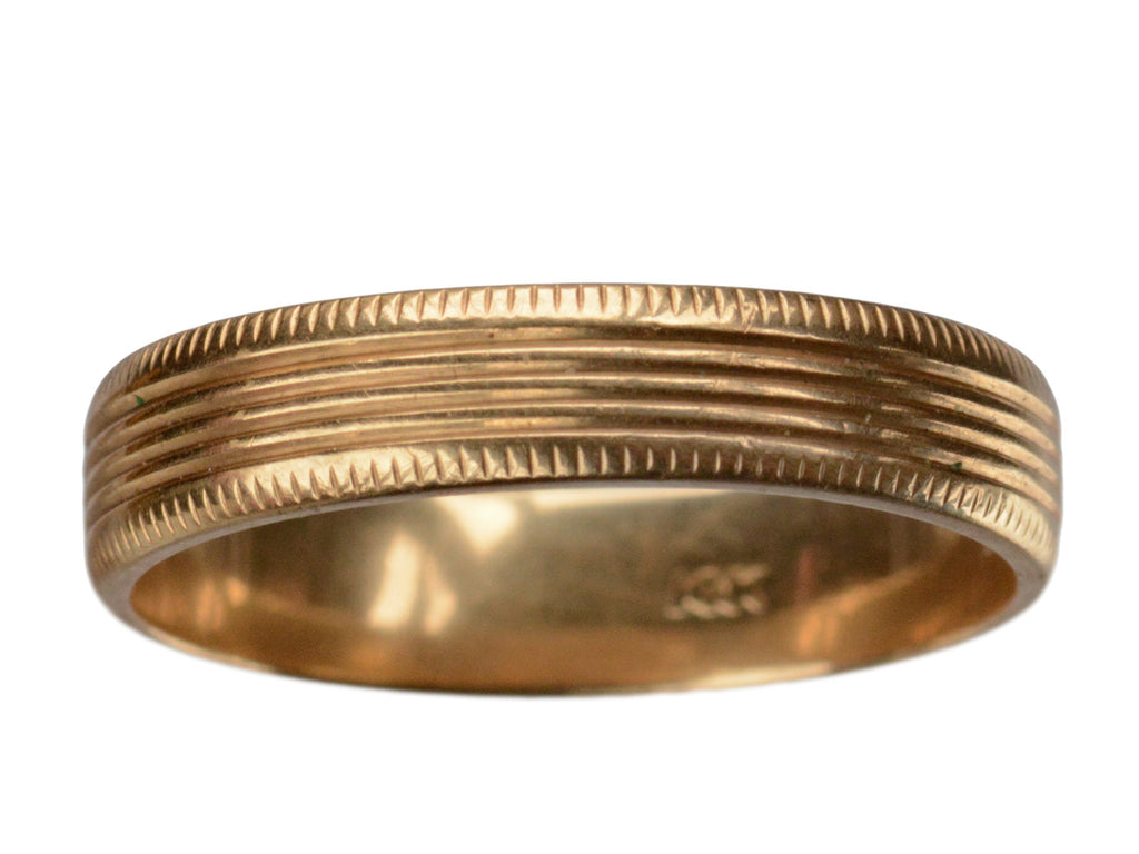 1940s Striped Wedding Band (on white background)