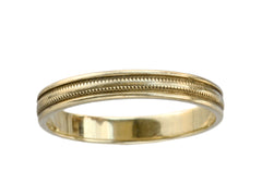 1940s Decorated Gold Band