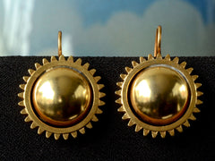 1890s Victorian Suburst Earrings