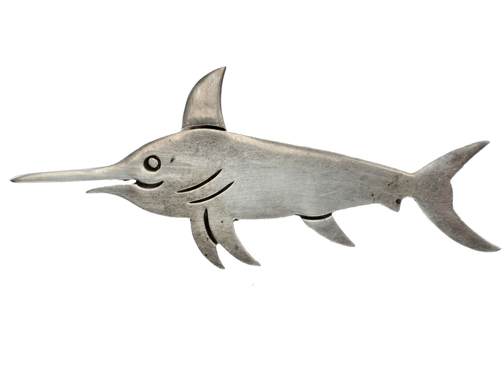 1970s Swordfish Brooch (on white background)