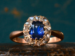 1900s Synthetic Sapphire Ring