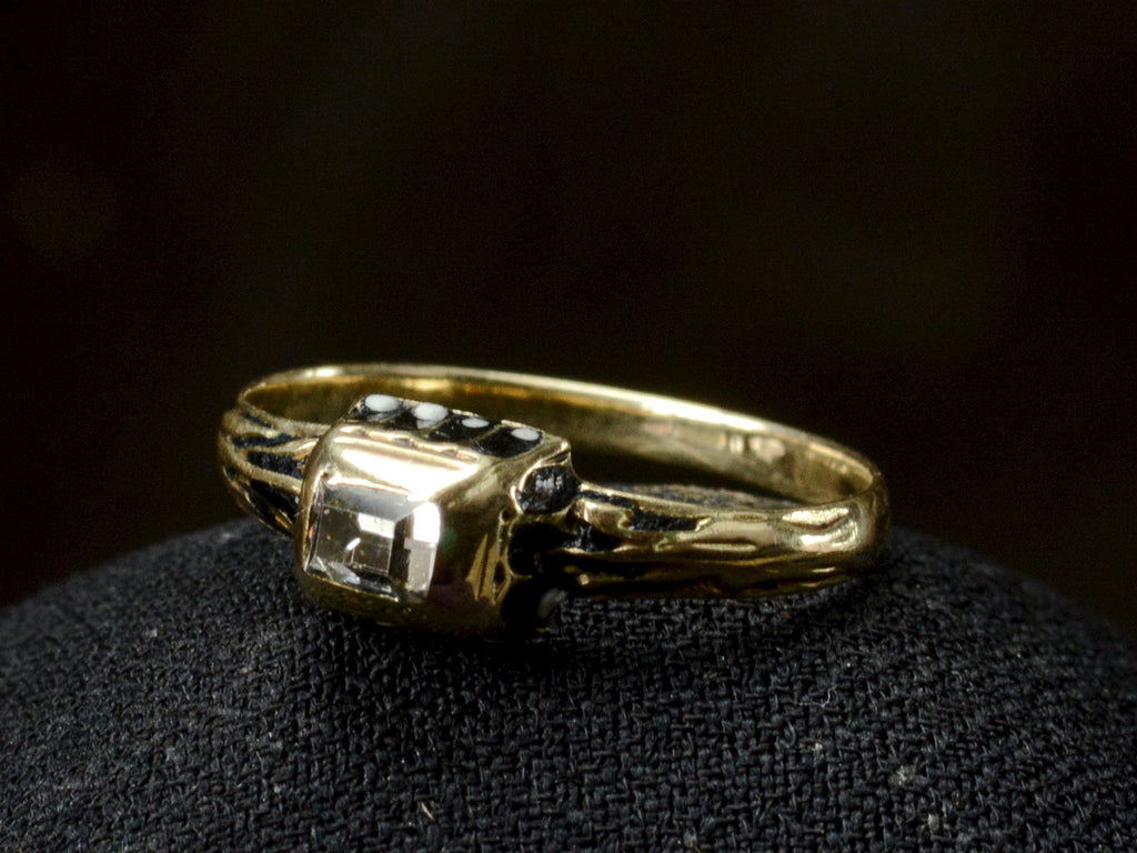 1880s Neo-Renaissance Diamond Ring (right side view)