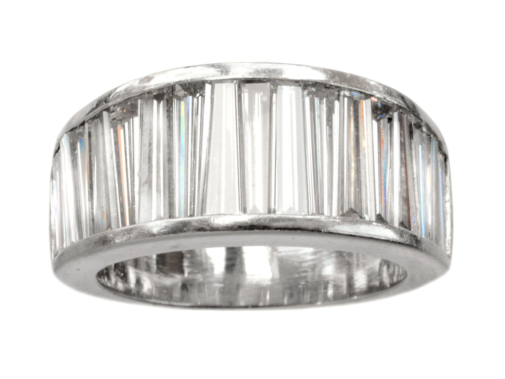 1980s Tapered Baguette Band (on white background)