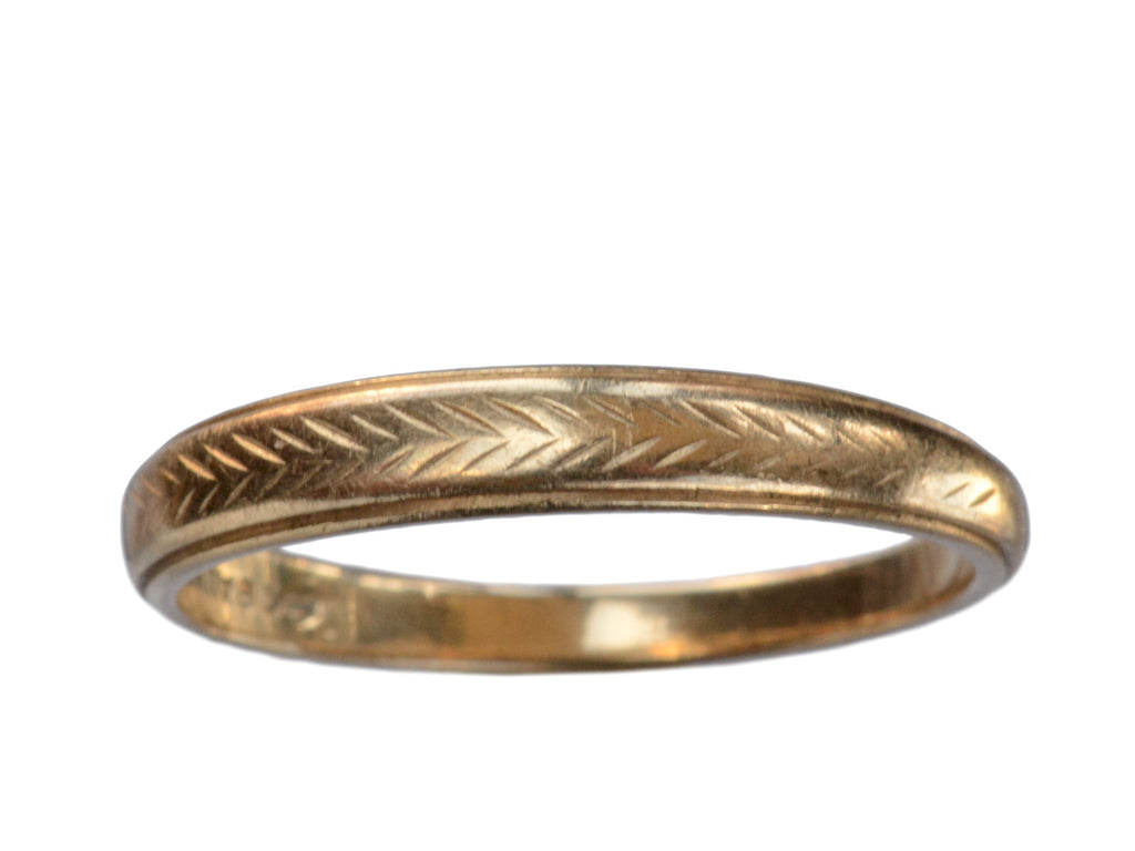 1940s Chevron Wedding Band (on white background)