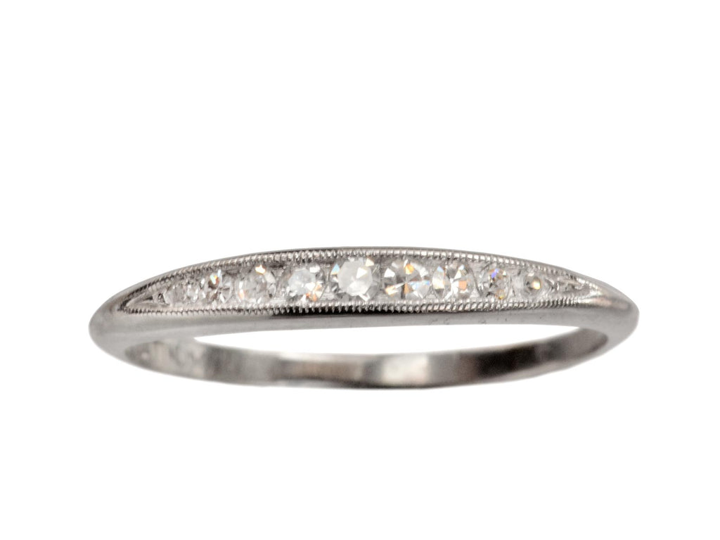 1930s Tapered Diamond Band (on white background)