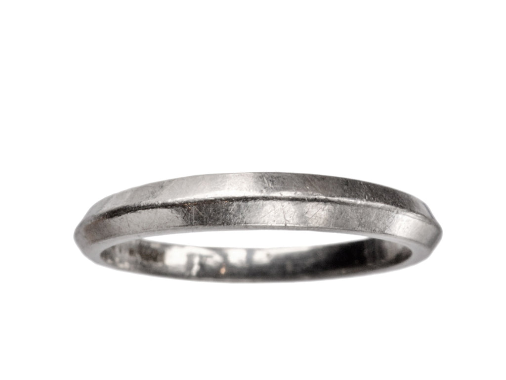 1940-50s Platinum Knife Band (on white background)