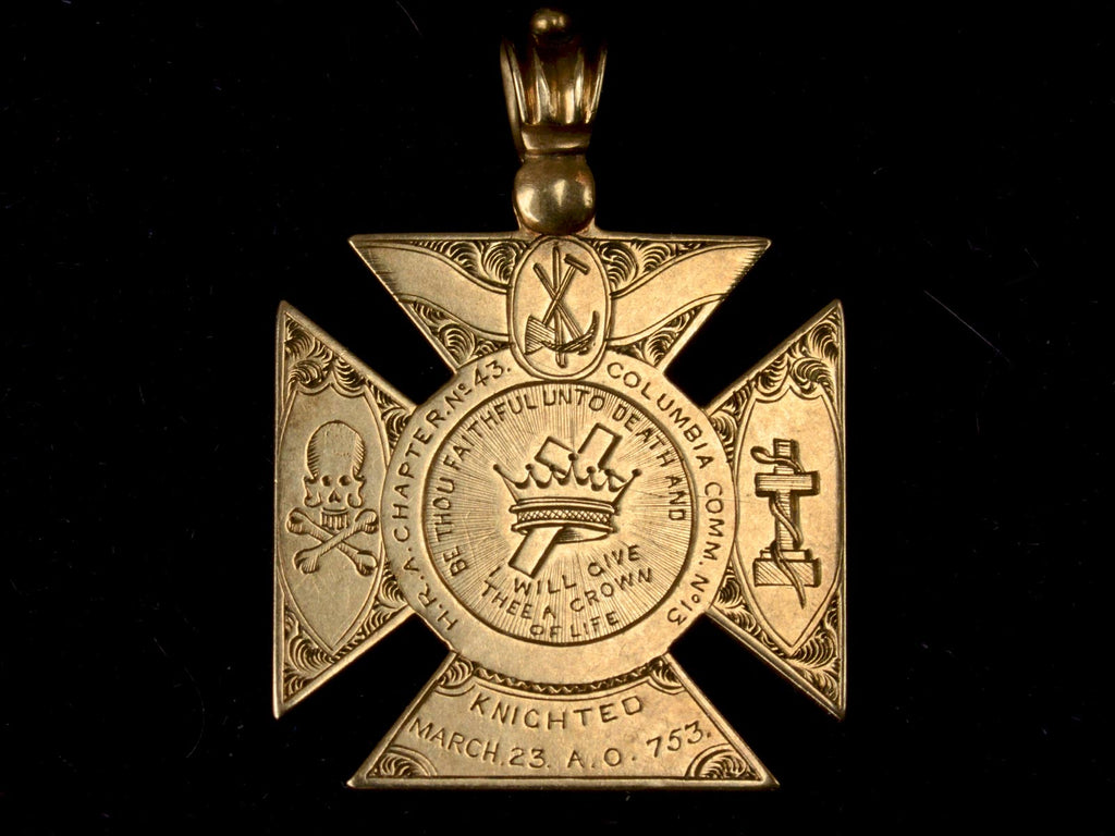 1871 Knights Templar Pendant