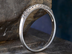 thumbnail of 1930s Platinum & Diamond Band (tilted profile inside detail shown)