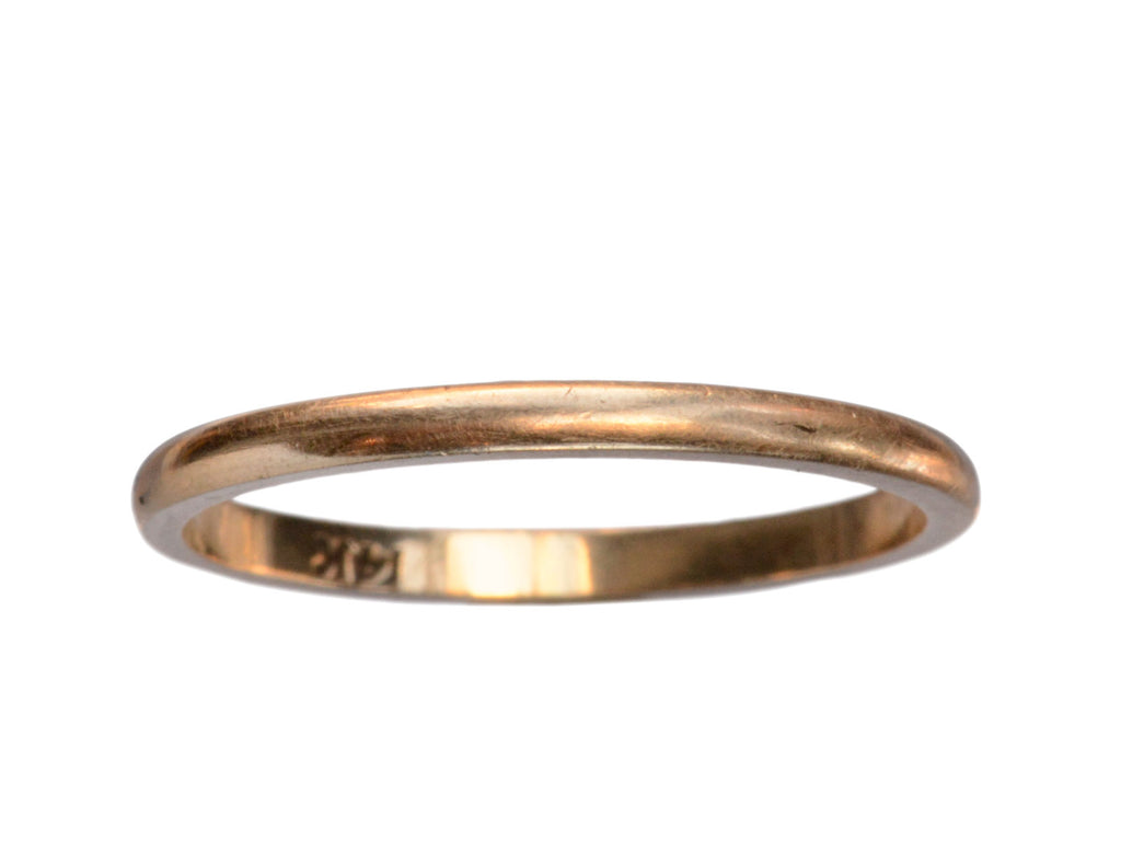 Mid 1900s Thin 14K Band (on white background)