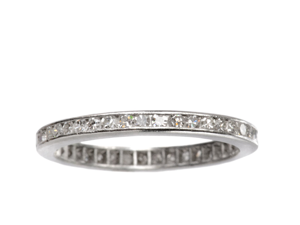 1930s Diamond Eternity Band (on white background)