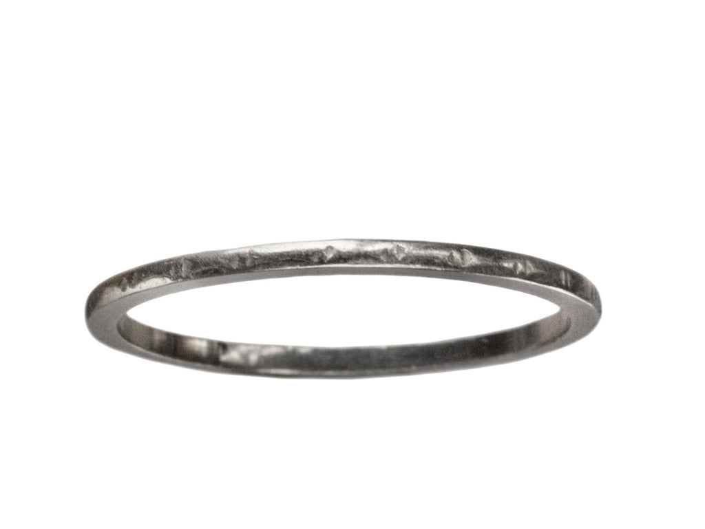 Art Deco Platinum Wedding Band (on white background)