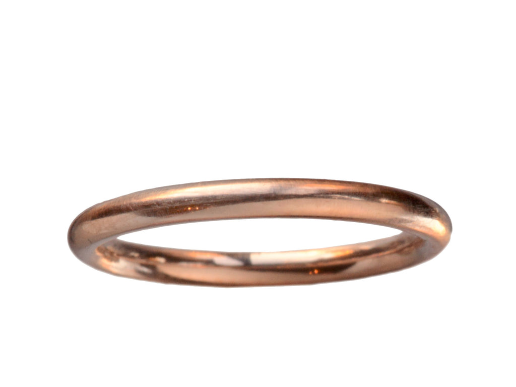 Vintage Rose Gold Band (on white background)