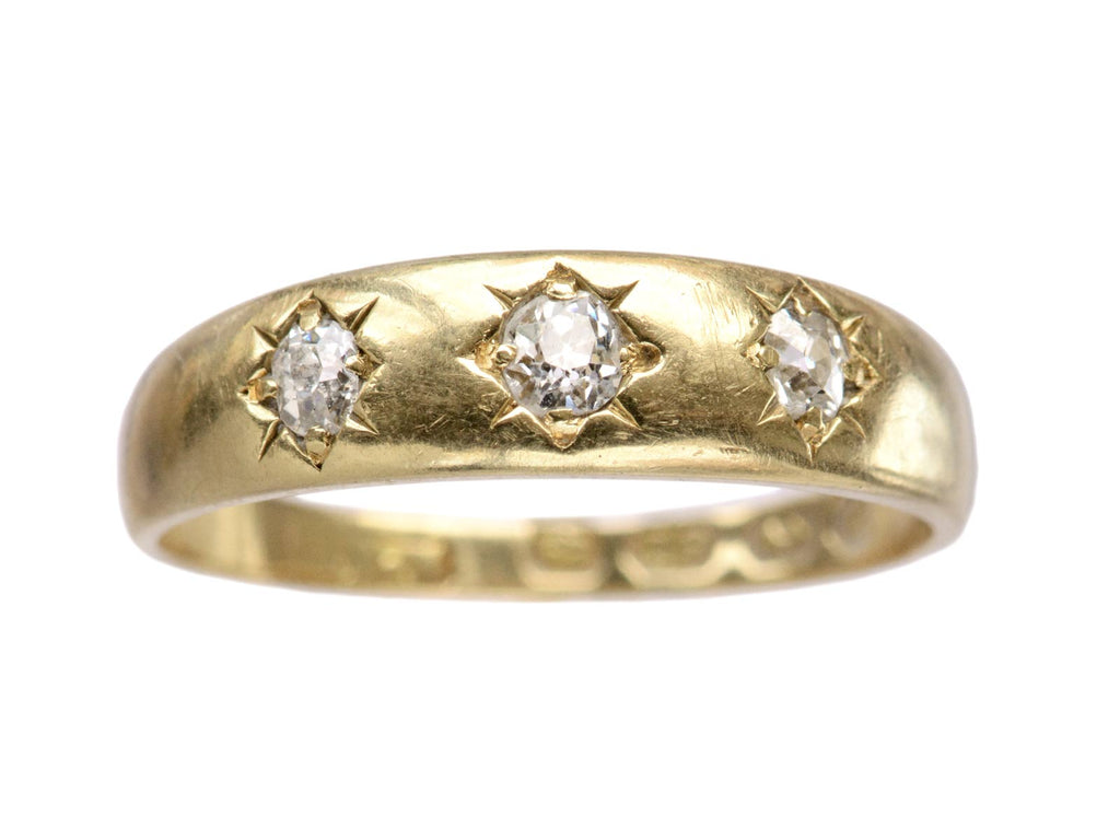 1879 Three Diamond Ring (on white background)