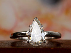 1950s Tiffany & Co. Pear Diamond Ring
