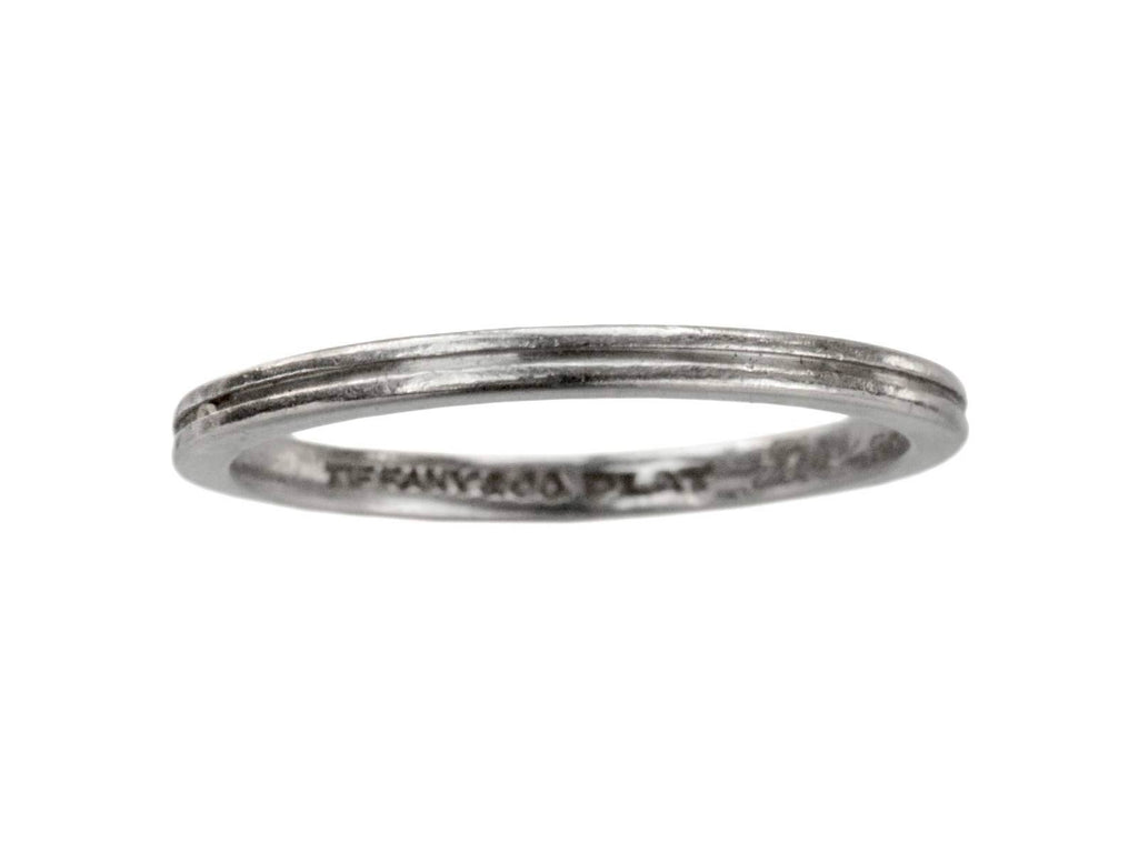 1944 Tiffany & Co Platinum Band (on white background)