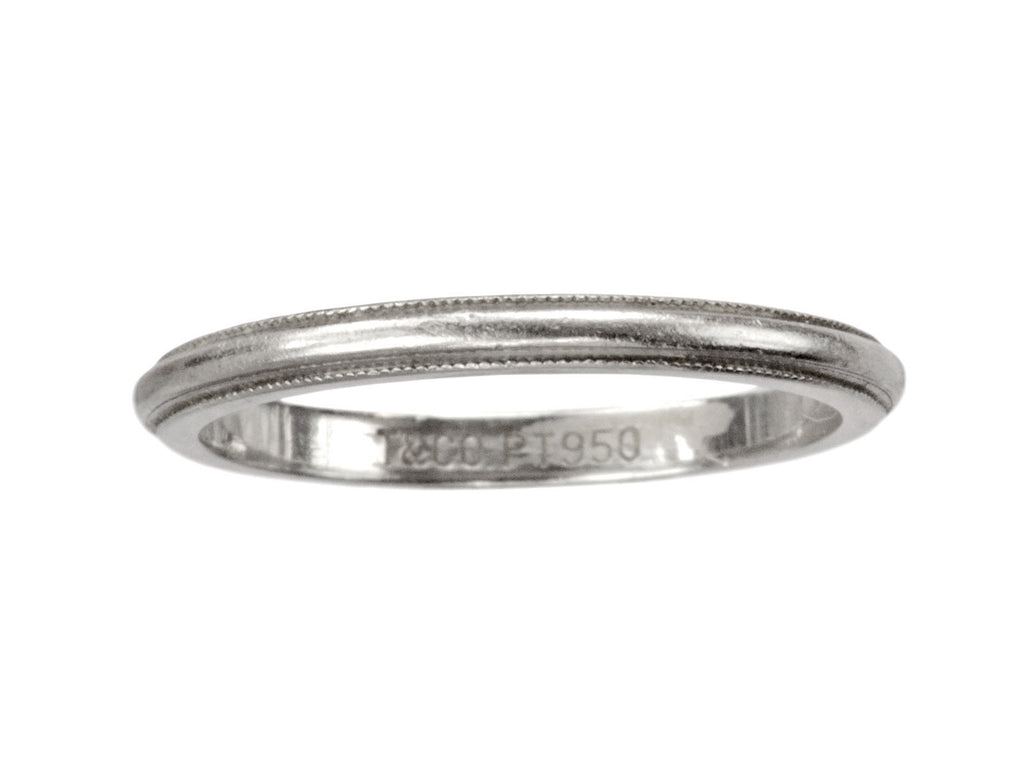 Tiffany & Co Milgrain Band (on white background)