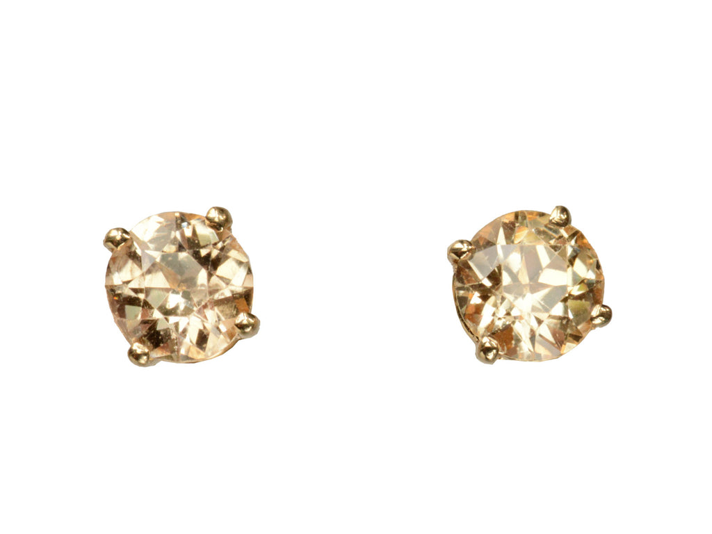 1910s Topaz Stud Earrings (on white background)