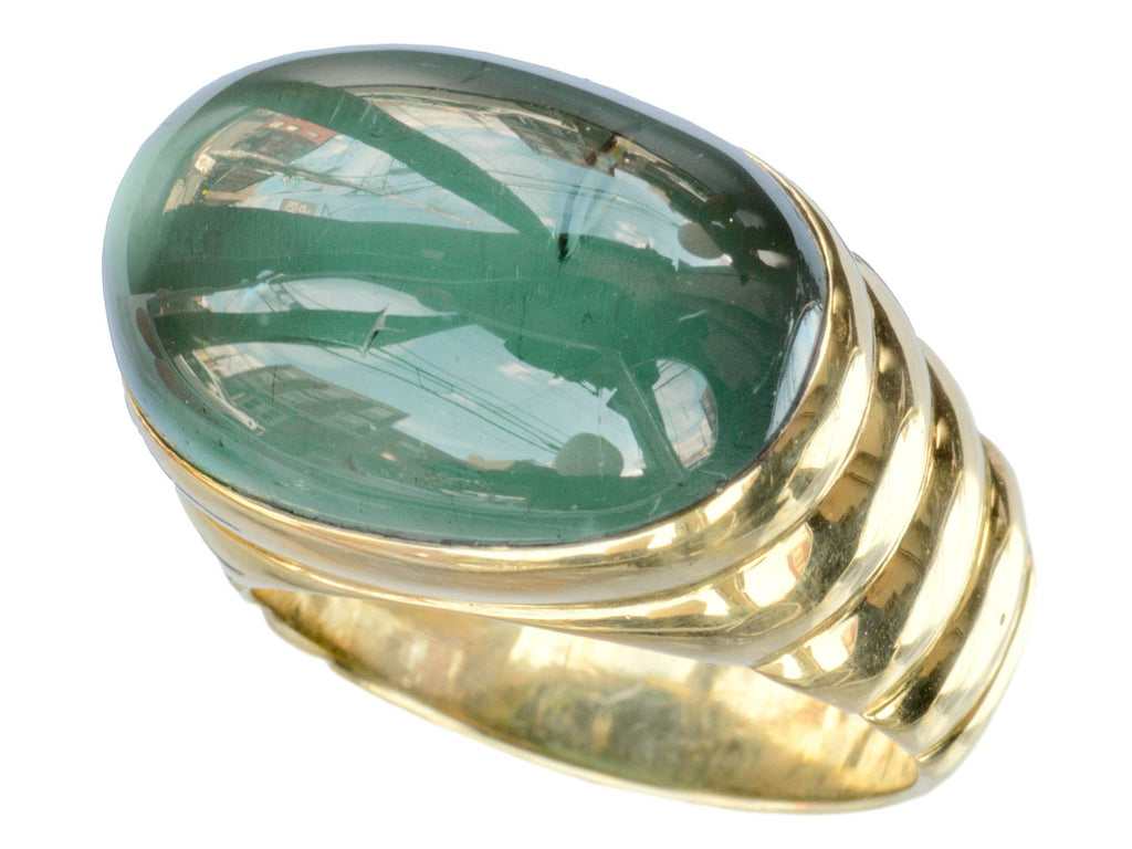 1970s Large Tourmaline Ring (on white background)