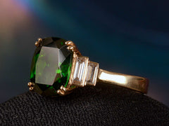 thumbnail of 1980s Tourmaline & Diamond Ring (side view)