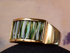 1960s Tourmaline Baguette Ring