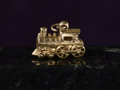 1950s Gold Locomotive Charm