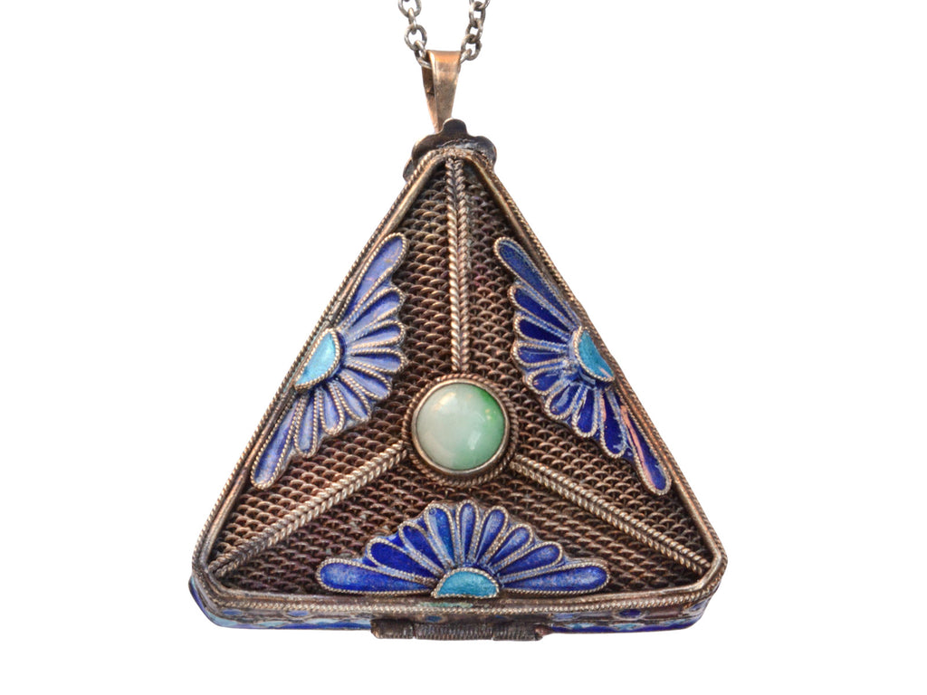 1920s Chinese Triangular Box (on white background)