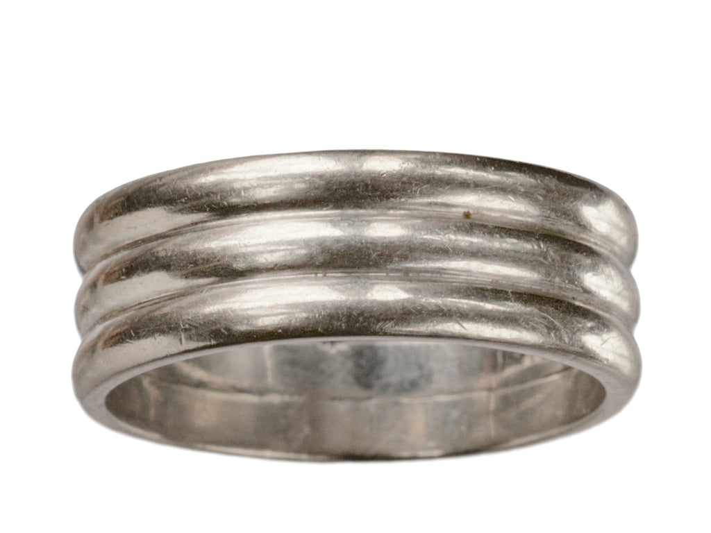 1950s Triple Wedding Band (on white background)