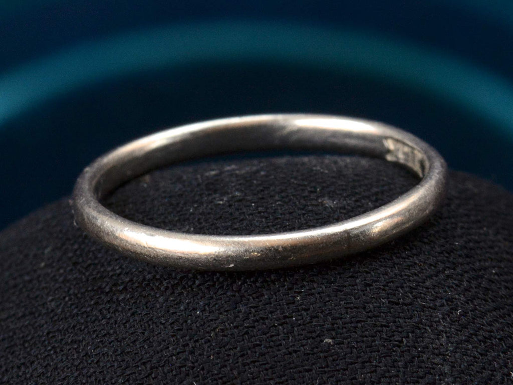 Early 1900s 2.0mm Platinum Band (on black background)