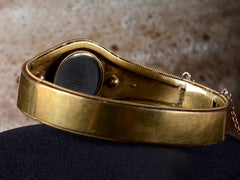 thumbnail of 1880s Turquoise & Diamond Bracelet (left backside)