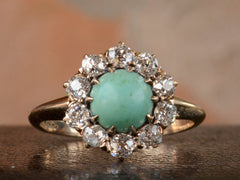 1900s Turquoise & Diamond Ring