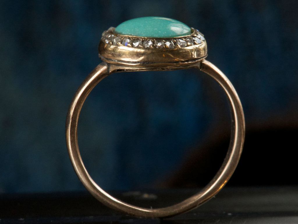 1880s Turquoise & Diamond Ring
