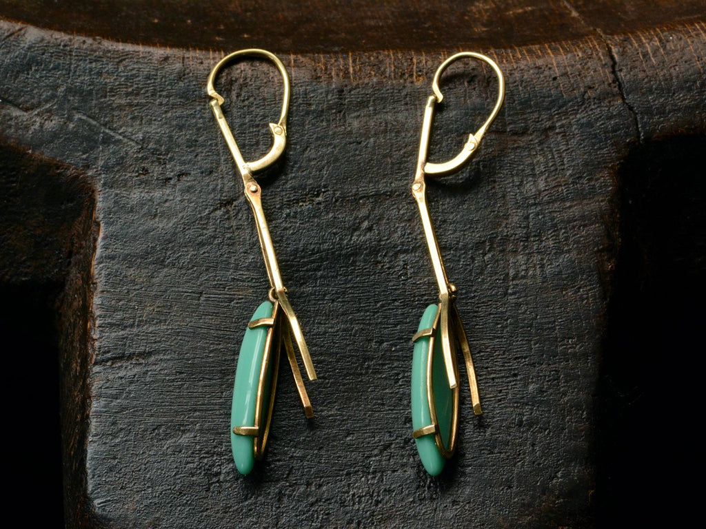 1970s Turquoise Drop Earrings