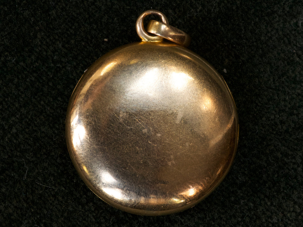 1890s Gold Turquoise Locket