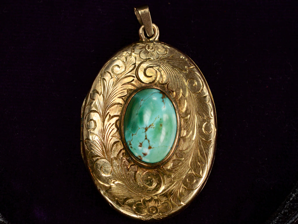1890s Victorian Turquoise Locket