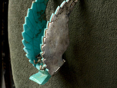Vintage Turquoise Eagle Necklace