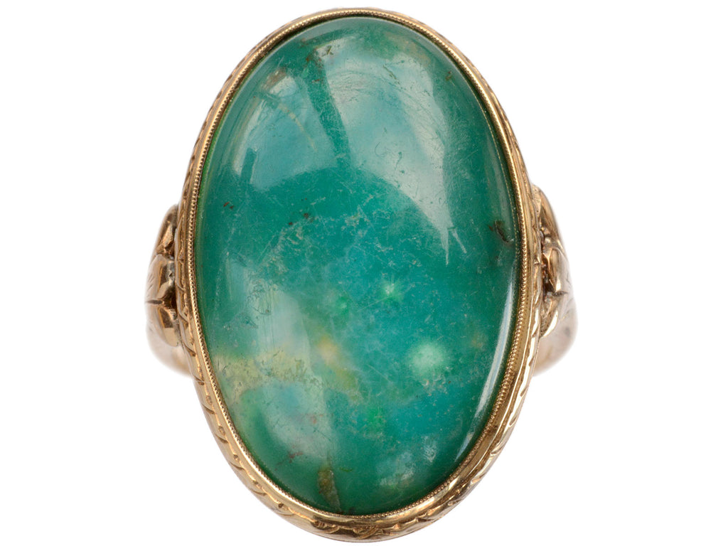 1910s Large Green Ring