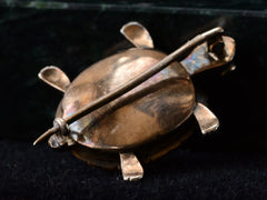 c1880 Diamond Turtle Brooch