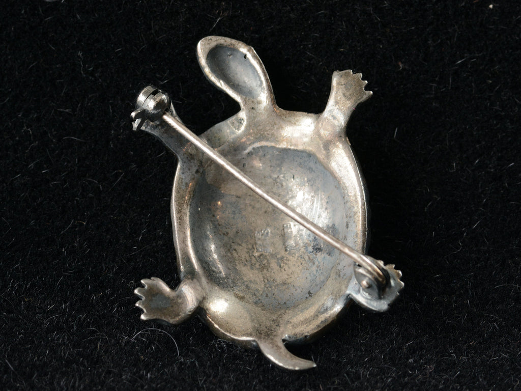 1920s Enamel Turtle Brooch